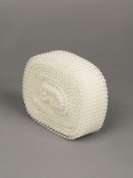 Лента с имитацией жемчуга 40 мм / 9.14 метров, TBYS13, цв.молочный