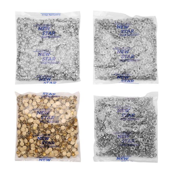 Кнопка рубашечная (джерси) закрытая ⌀9.5 мм, ≈1440 шт, МЕТАЛЛ, эмаль, 291 св.бежевый матовый, NEW STAR