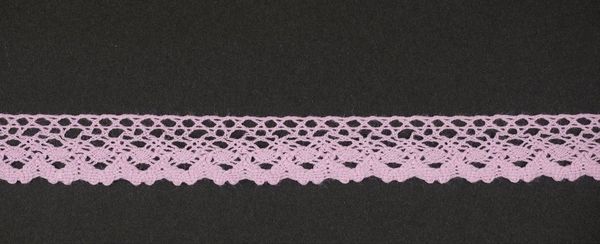 Кружево вязаное (тесьма) 18 мм цв. св.розовый, AF-373-020, Alfa, 25 м