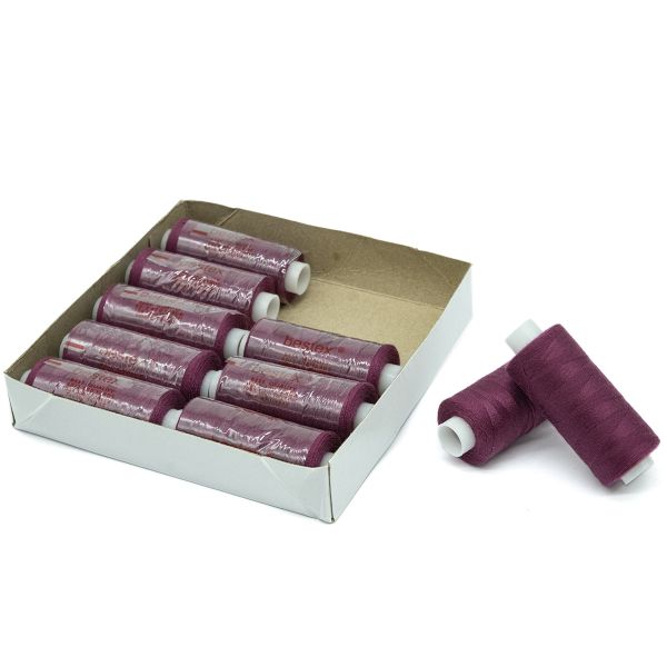 Нитки швейные бытовые Bestex 40/2, 365 м (400 ярд) / 10 кат., 347 винно-пурпурный