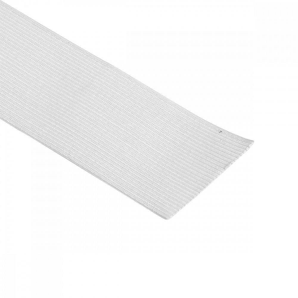 Резинка вязаная 50.0 мм / 40 метров, стандартная 3.9-4.3 г/п.м., белый