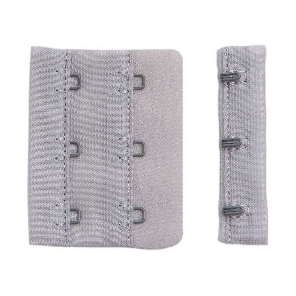 Застежки для бюстгальтера текстильные 3х2, 57 мм, 279 серый лед, 2494, 25 шт, Arta