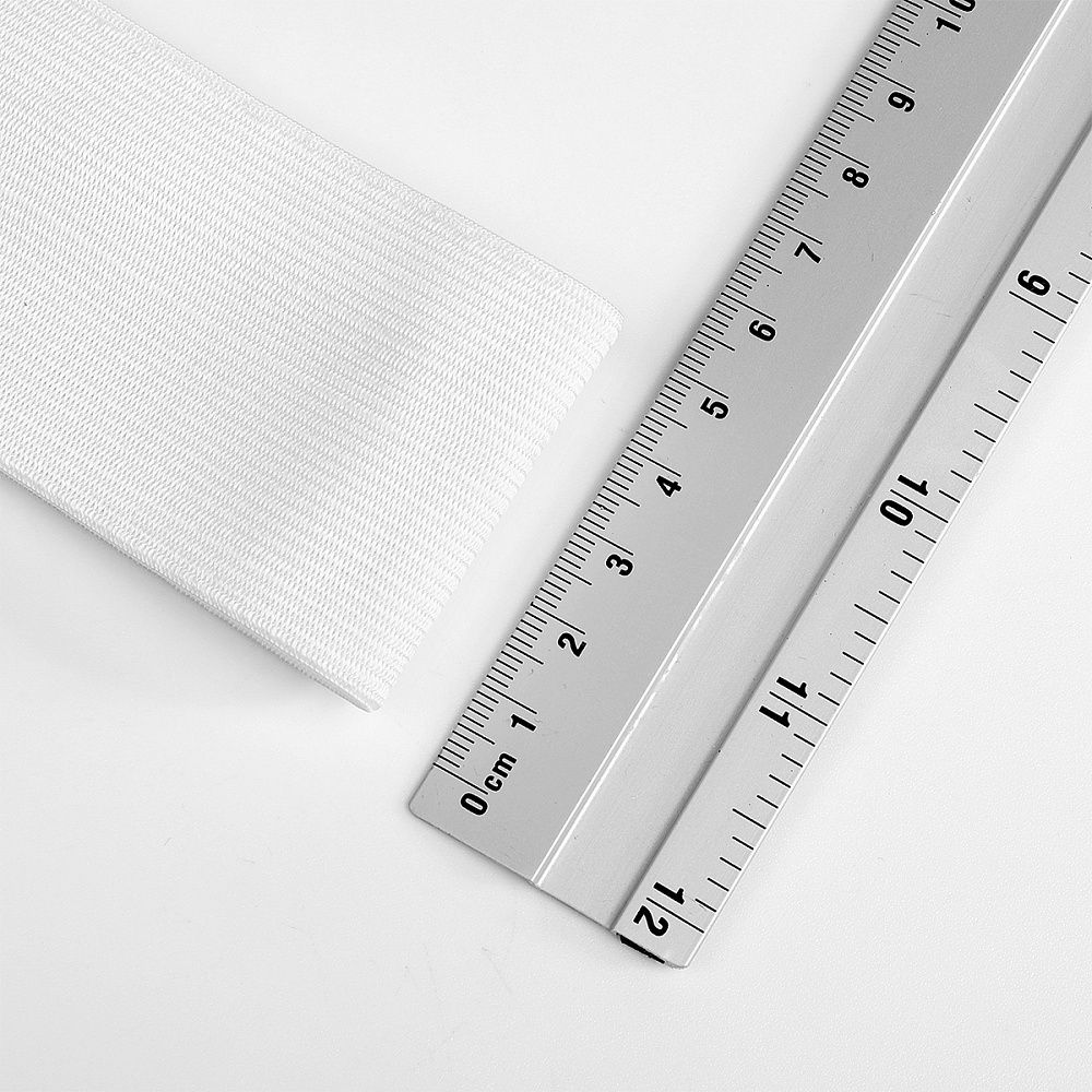 Резинка вязаная 50.0 мм / 40 метров, стандартная 3.9-4.3 г/п.м., белый