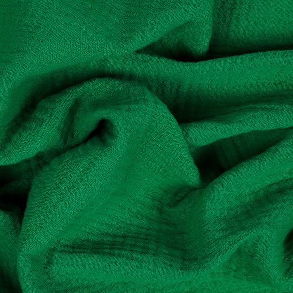 Муслин 125 г/м², 130 см / 2 метра, TBY.Mus.24723.22.2, цв.22 зеленый