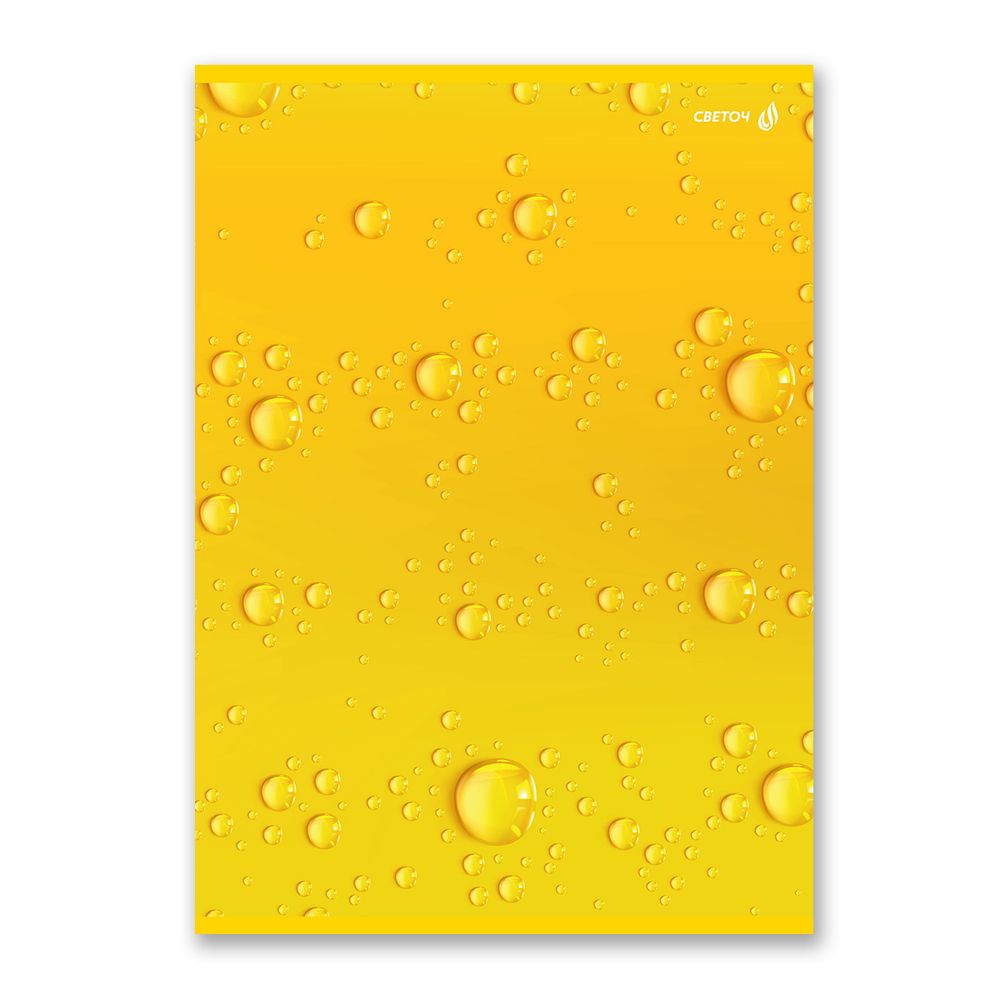 Тетрадь ученическая общая, выборочный лак, A4 96 л. на скобе 65 г/м², белизна 100 %, 6 шт, клетка, 01356 Солнечная, Светоч Т157