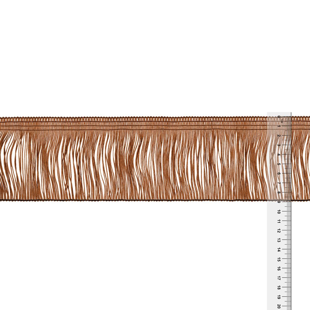 Бахрома отделочная 90.0 мм / 25 метров, 193 коричневый, Gamma 117