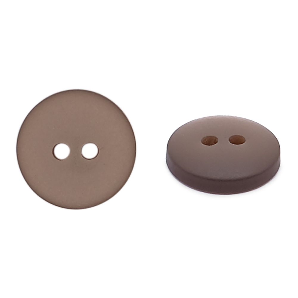 Пуговицы на 2 прокола 18L (11мм), пластик (col.25 светло-коричневый), CR-K18M, 144 шт