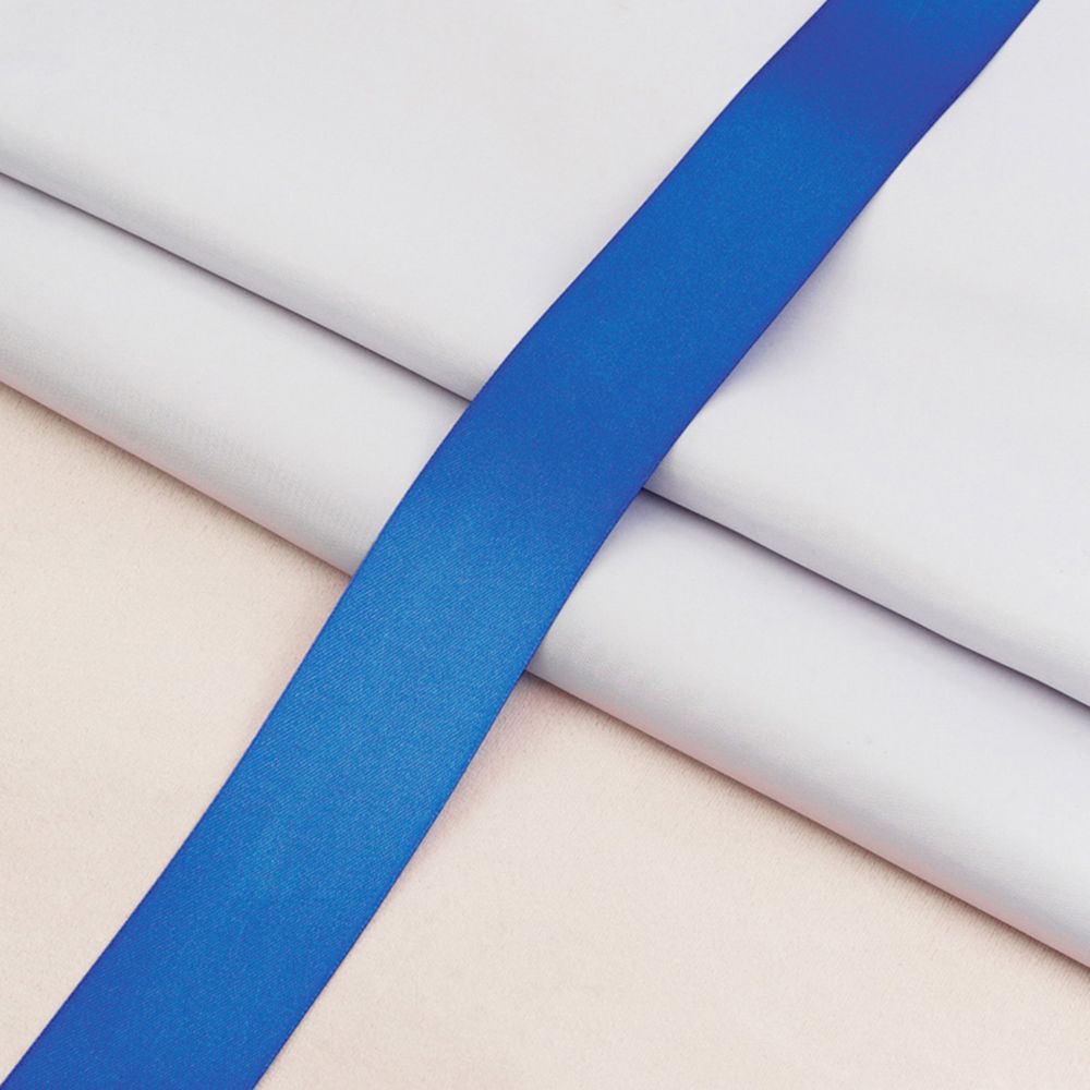 Лента атласная 2-сторонняя 38.0 мм / 22.86±1 метров, C1181 синий, 6102-0015, Globus