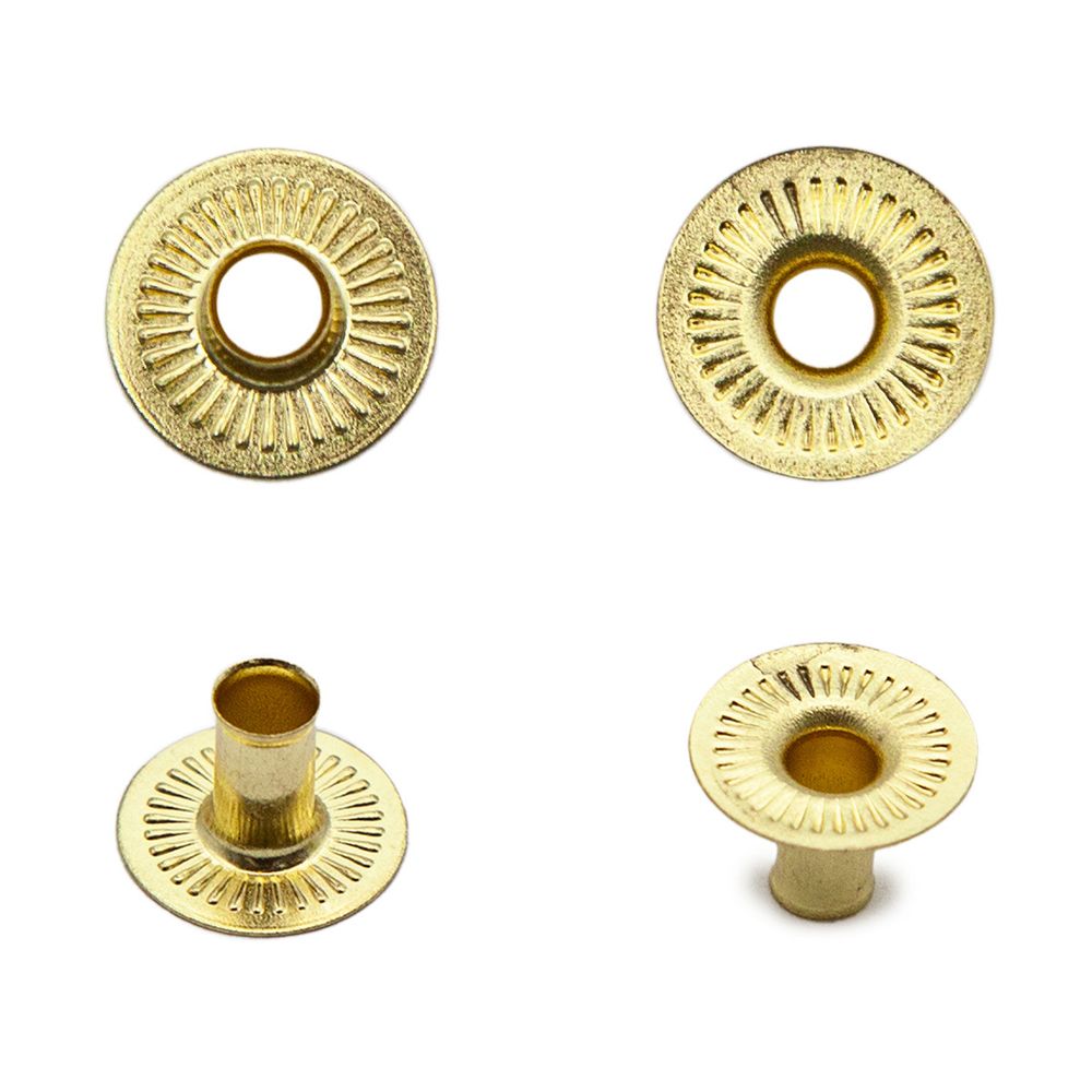 Часть кнопки Альфа (S-образная) ⌀11 мм (D-часть), 520 золото, 100 шт, S090516, BIG