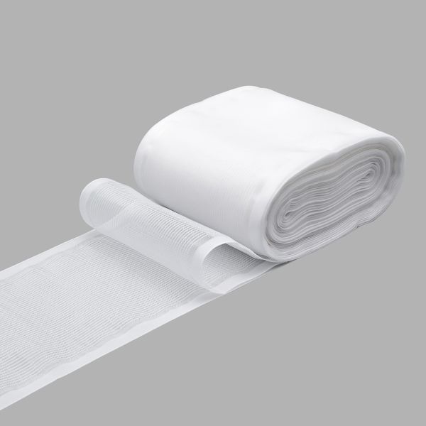 Лента для бантов 80.0 мм / 25 метров, белый / серебро, С3501Г17 (С3622Г17)