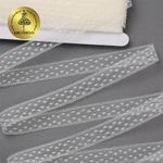 Кружево отделочное в стиле "трикотаж" 15 мм диз. 279, цв.02 молочный, уп. 27,4 м