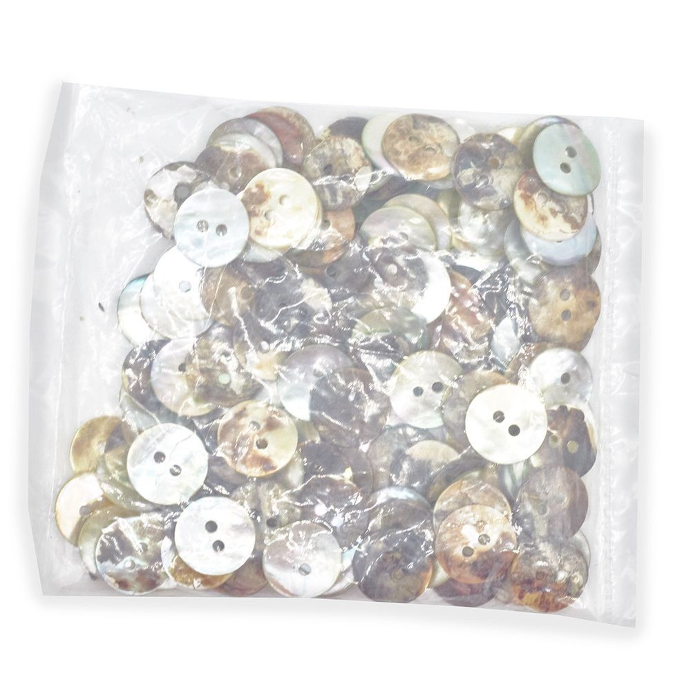 Пуговицы 2 прокола Ракушка 22L (14 мм) (agoya), CN-S002, 144 шт