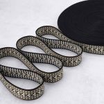 Стропа (ременная лента) 38 мм / 45.72 метра, [35.87 г/пог.м], с принтом, T0336 хаки/белый/черный, 3Al362