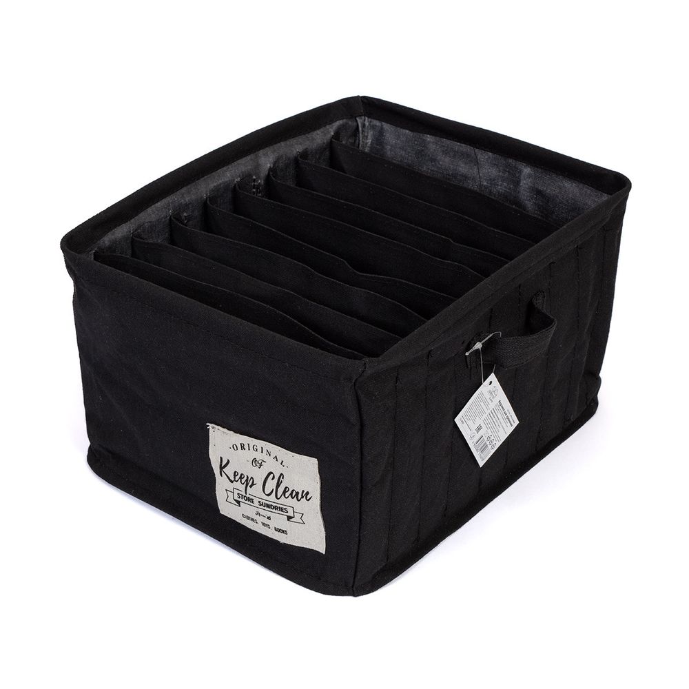 Корзина для хранения 25х32х17 см, №04 черный, Stilerra home PFH-114