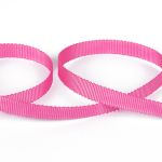 Лента репсовая (в рубчик) с зубчатым краем 10.0 мм / 25±1 метров, 156 розовый, Gamma PTGR-10