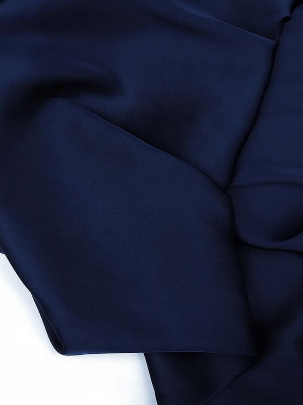 Шелк Армани 90 г/м², 150 см / 2 метра, арт.Arm-032 цв.32 синий (сапфир)