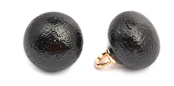 Пуговицы на ножке пластик A1008 цв.002 черный 16L-10мм, 40 шт