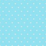 Ткань для пэчворка Peppy Бабушкин сундучок, рулон 112 см / 5 метров, БС-38 сердечки голубой, Peppy