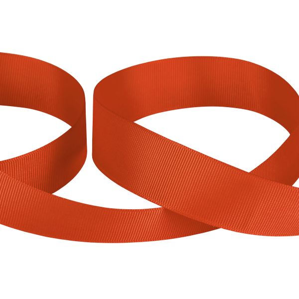 Лента репсовая (в рубчик) 25.0 мм / 45.5 метра, 047 рыжий, Gamma GR-25