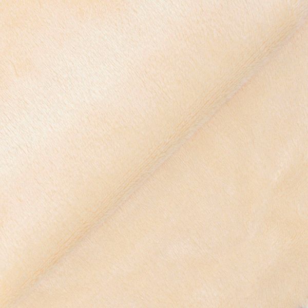 Плюш (ткань) Peppy PEV 273 г/м², 152 см / рул. 5 метров, 07 молочный/ivory
