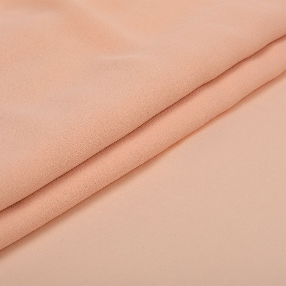 Креп-шифон 105 г/м², шир.150 см, цв.42 нежно персиковый, 30м /TOS/
