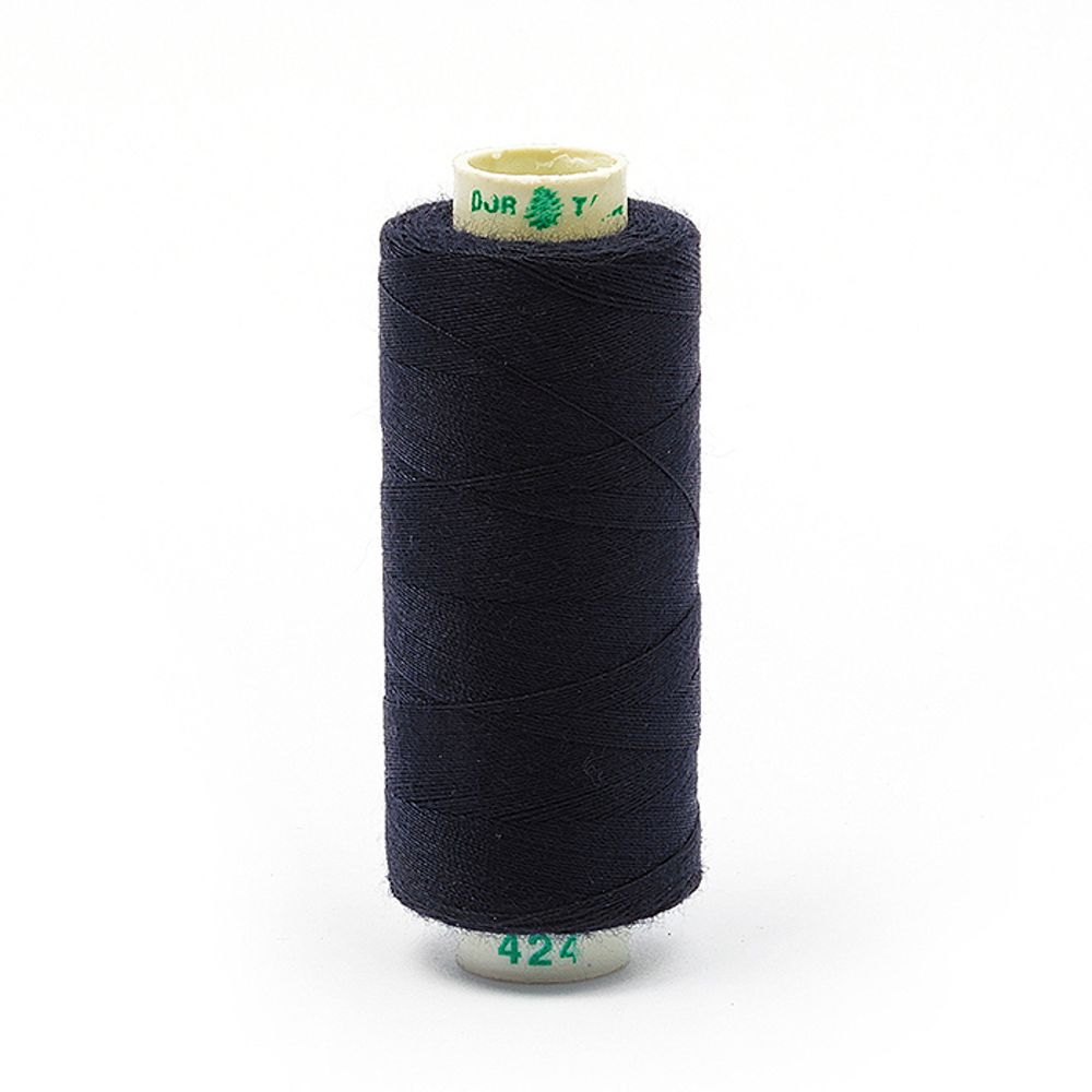 Нитки швейные бытовые Dor Tak 40/2, 366 м / 10 кат., 424 синий