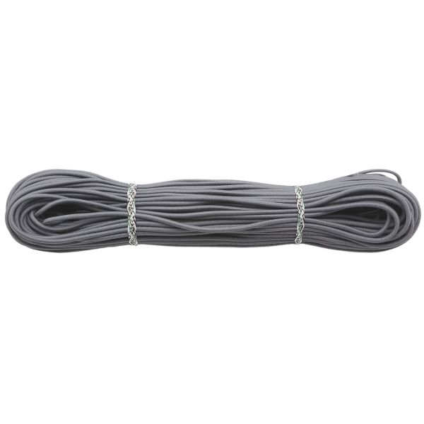 Резинка шляпная (шнур эластичный) ⌀3.0 мм / 30 метров, т.серый