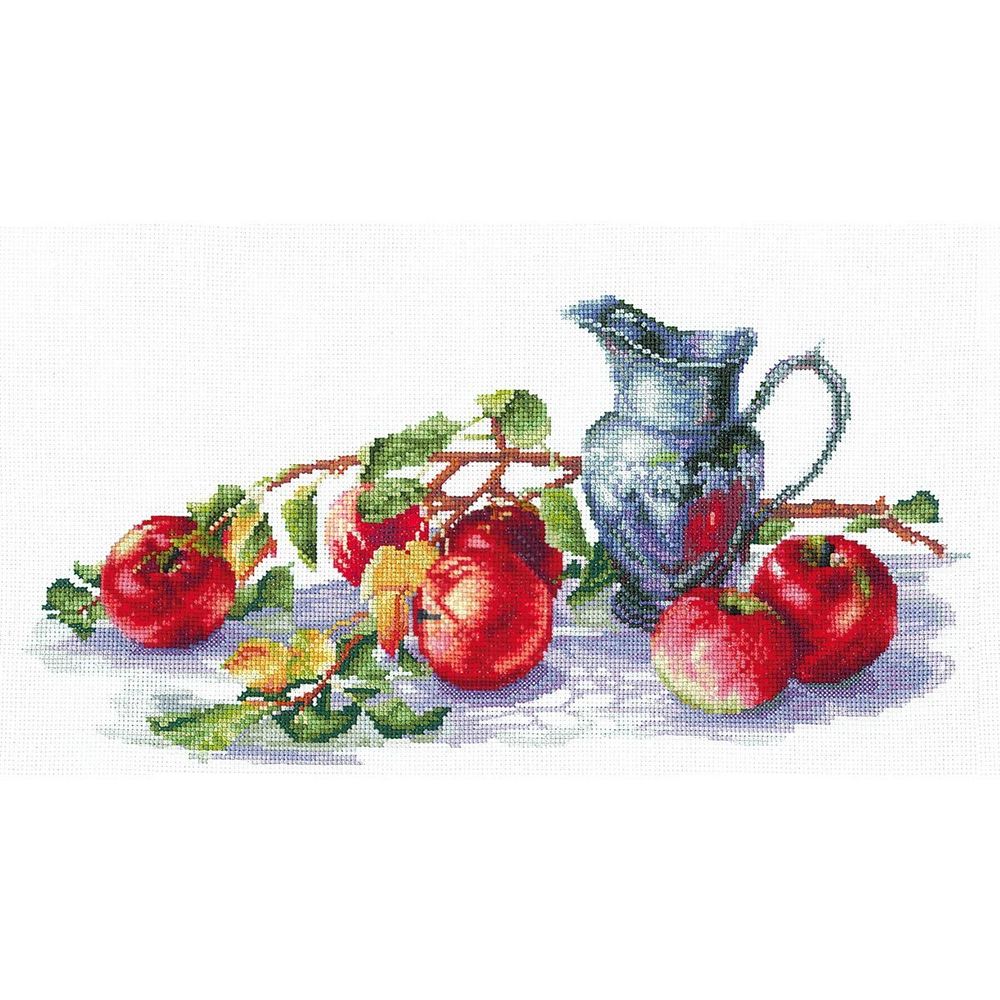 Набор для вышивания нитками Сделай своими руками, Сочные яблоки 38х19см