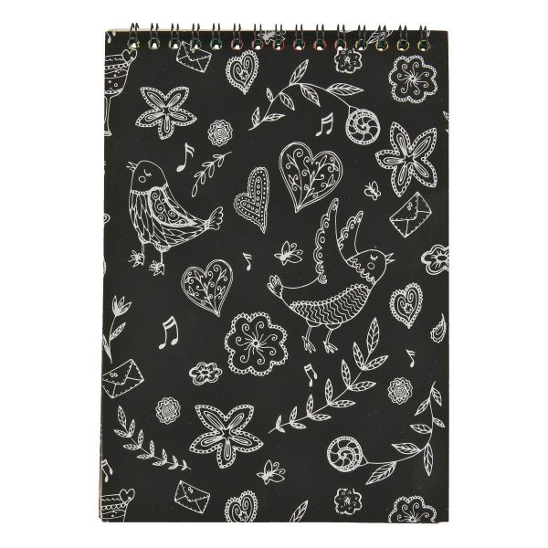 Набор для творчества Гравюра-блокнот 14х20 см, с рисунком, Hobbius GHPB-02