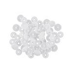 Кнопка рубашечная установочная пластик ⌀12 мм, 500 шт, 001 белый, Micron POM-12/500