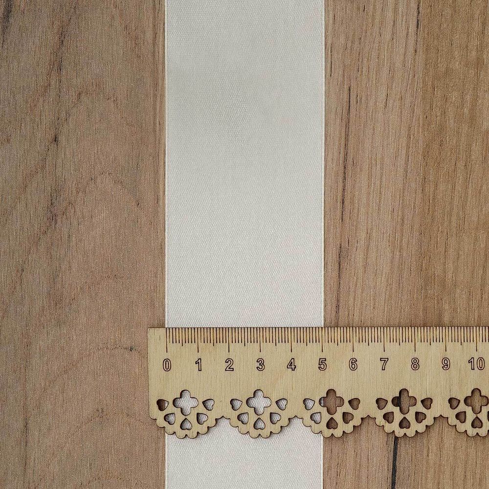 Лента атласная 1-сторонняя 50.0 мм / 22.86±1 метров, 051 ванильный, Globus