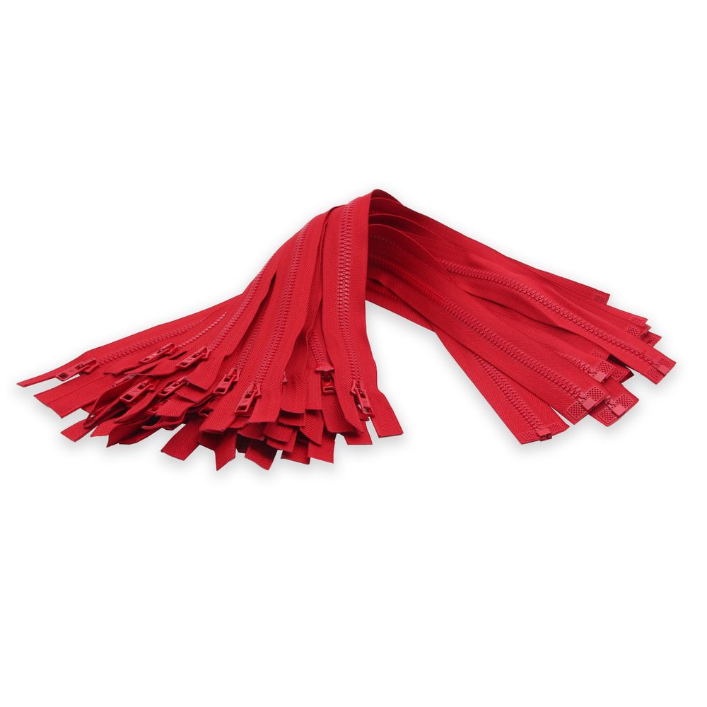 Молния трактор Arta Т6 (6 мм) 1 зам., разъем., 50 см, ОПТ. УП. 25 ШТ., 008 красный