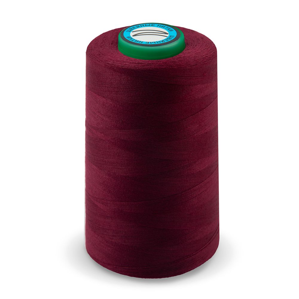 Нитки универсальные Nitka 40/2, 4570 м (5000 ярд) / 1 кат., 123 т.бордовый