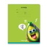 Тетрадь ученическая школьная, выборочный лак, A5 18 л. на скобе 65 г/м², белизна 100% 20 шт клетка, 01418 Мы такие вкусные, Светоч Т86