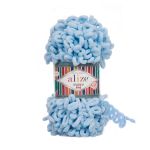 Пряжа Alize (Ализе) Puffy Fine / уп.5 мот. по 100 г, 14м, 218 детский голубой A