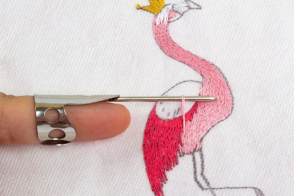 Напёрсток многофункциональный стежкоукладчик сталь в блистере, регулируемый, Gamma LNG-01