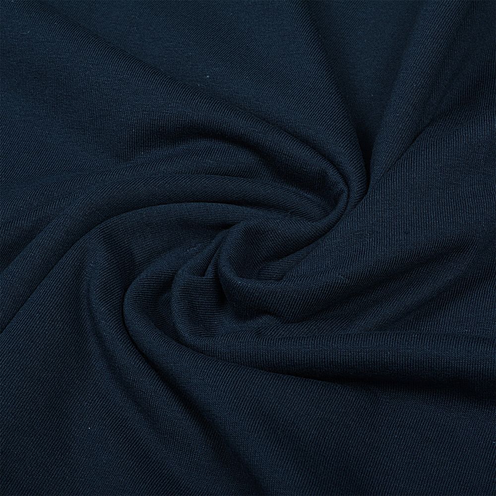 Кулирка гладкокрашеная 145 г/м², 100+100 см, в нарезке, цв. т.синий, 6м /TOS/