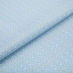 Ткань для пэчворка Peppy Молочные сны фланель, рулон 112 см / 5 метров, МС-13 голубой, Peppy