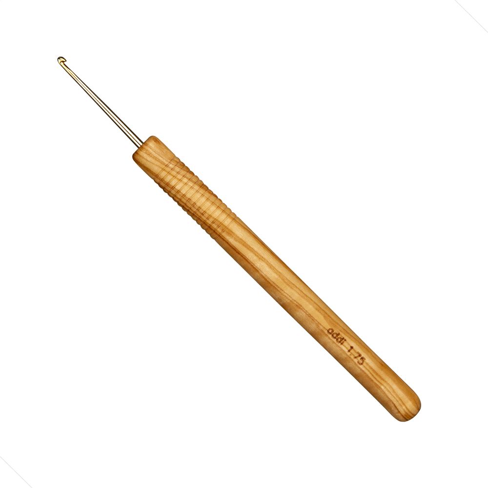 Крючок для вязания Addi ⌀0.75, 15 см, ручка из оливы