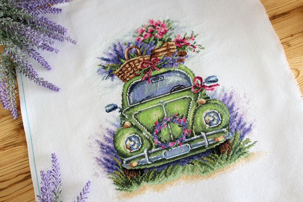 Набор для вышивания нитками МП Студия НВ-873, По цветущим полям, 27х24 см