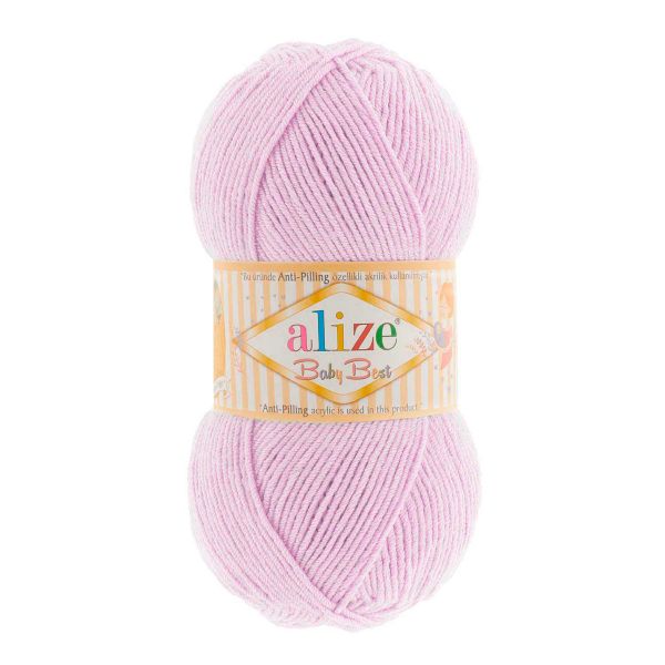 Пряжа Alize (Ализе) Baby Best / уп.5 мот. по 100 г, 240м, 027 лиловый A