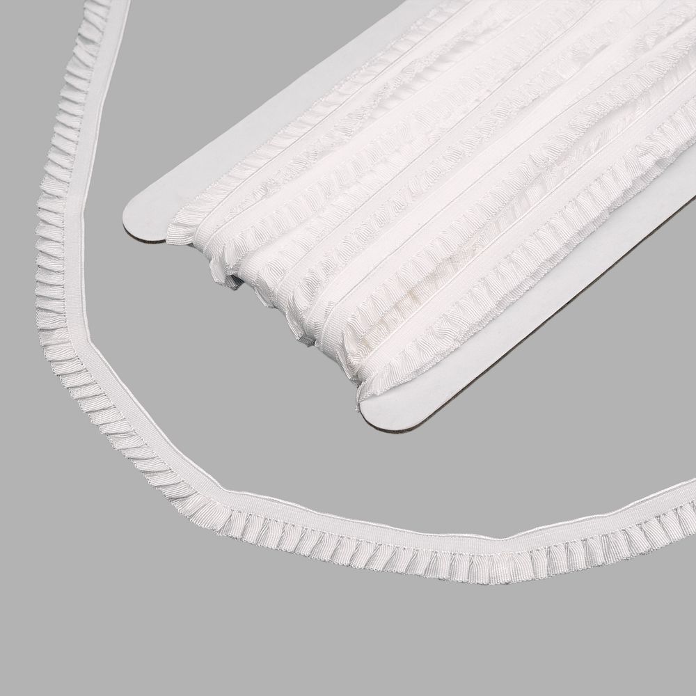 Резинка бельевая (ажурная) 10.0 мм / 13.72 метра, белый, 3AR3590