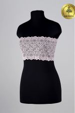 Кружево бельевое эластичное 180 мм / 3 метра, TBY.L1351, цв.081 лососевый, Kruzhevo