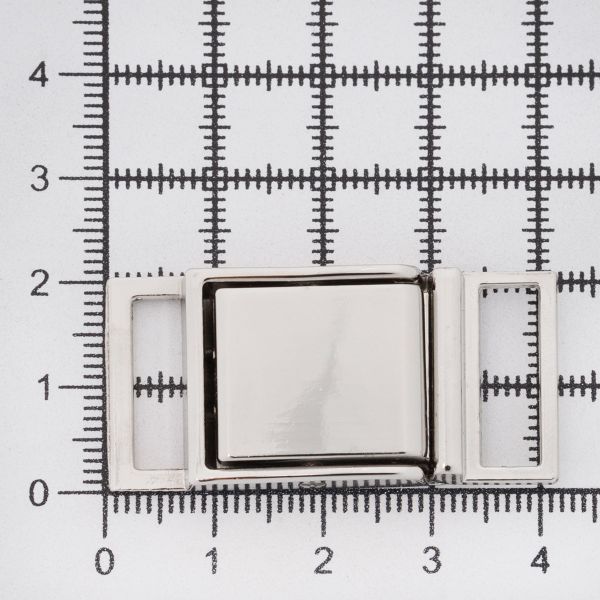 Пряжка ременная металл 16 мм (никель), 6 шт