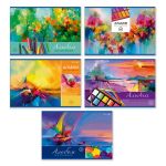 Альбом для рисования 100 г/м², A4 29.5х20.2 см, 40 л. на скобе 5 шт, 01716 Фестиваль цвета, Светоч А258