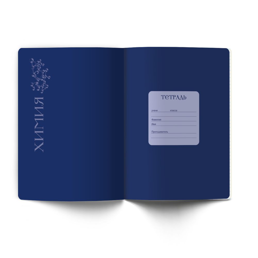 Тетрадь со справочным материалом Золотые главы, тисн.золот.фольгой, A5 48 л. на скобе 65 г/м², белизна 100% 10 шт клетка, 01854 Золотые главы Химия, Светоч Т286