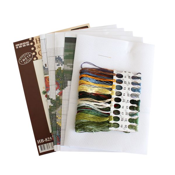 Набор для вышивания нитками МП Студия, Изысканный букет, 27х21 см