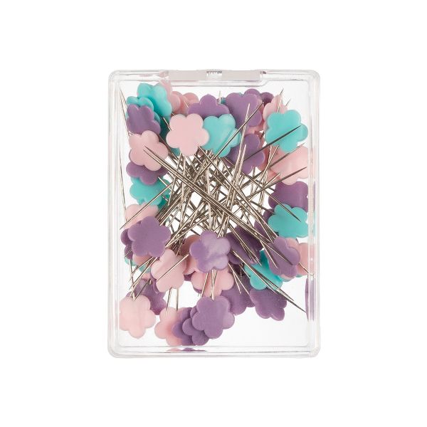 Булавки для квилтинга сталь 46 мм, 60 шт, в пластиковой коробке, Gamma PHP-20