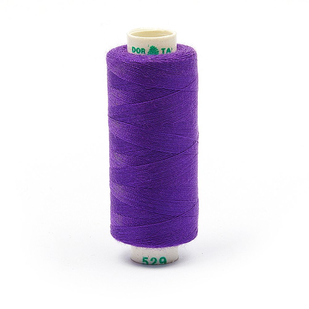 Нитки швейные бытовые Dor Tak 40/2, 366 м / 10 кат., 529 фиолетовый