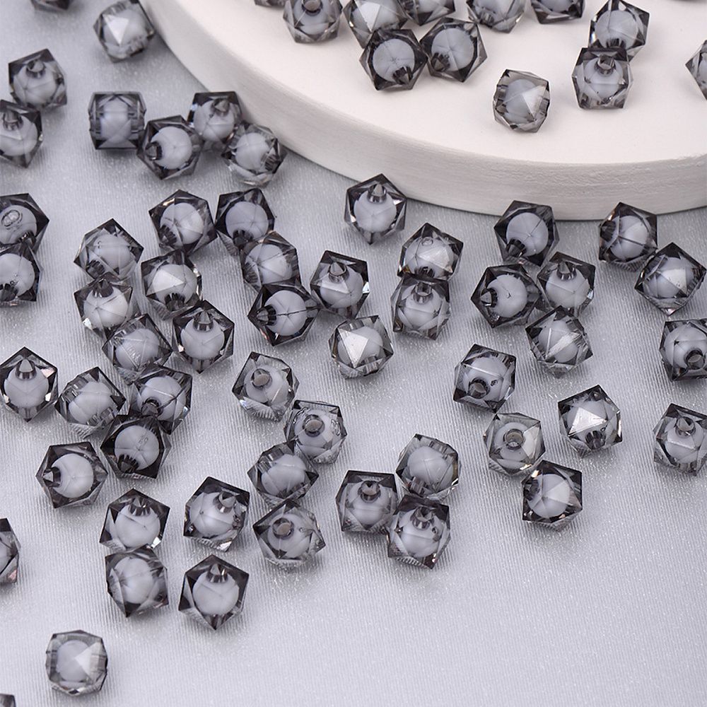 Бусины акрил ⌀10 мм, MG.3246-20 цв.20 серый, уп.500 г, Magic4Hobby